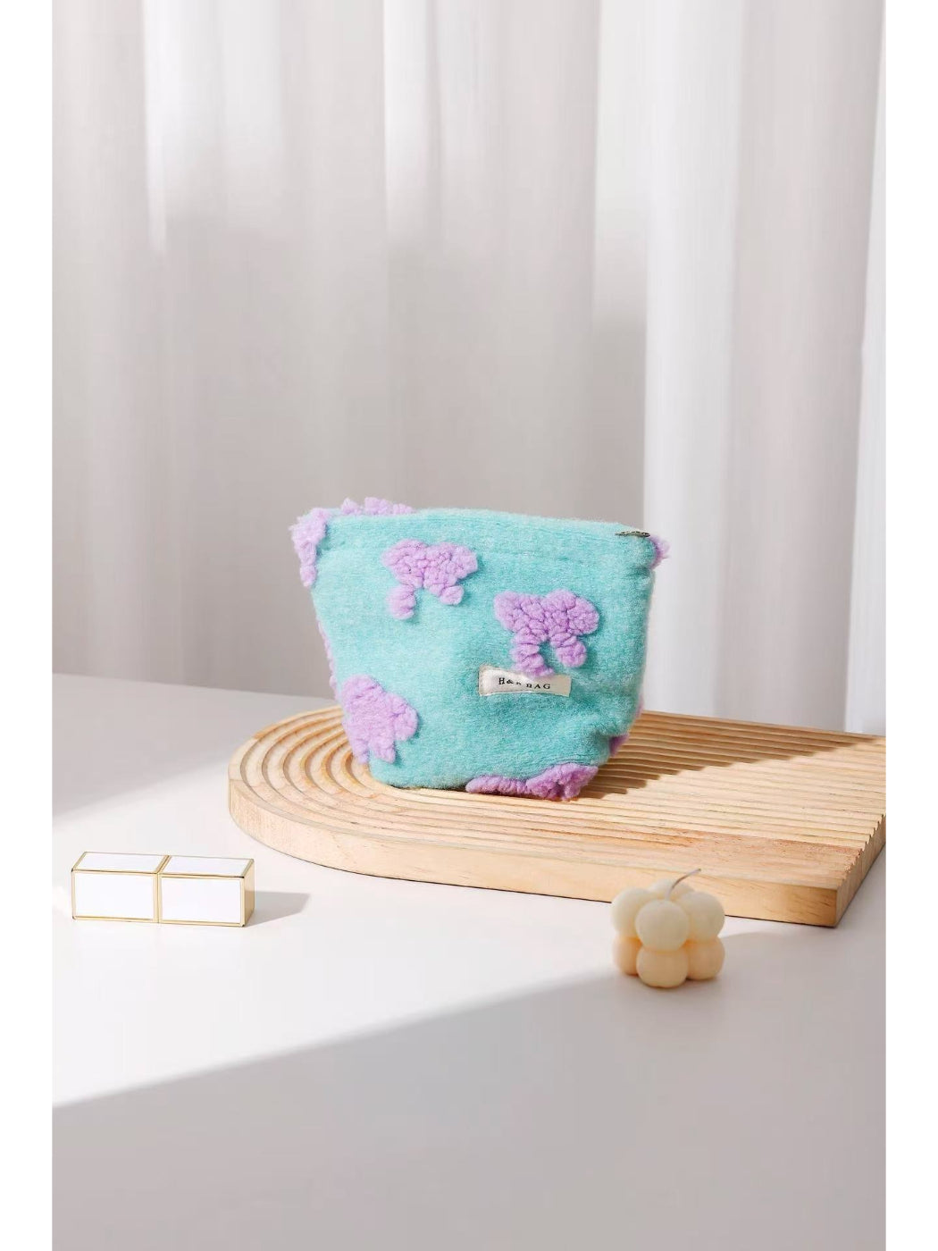 Cosbai - Teddy Bow Cosmetic Bag