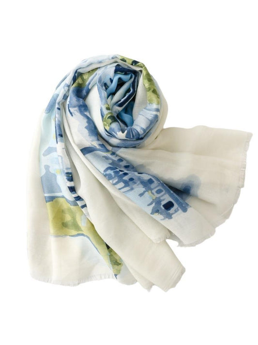 Scarvii - Oversized Landscape Print Scarf