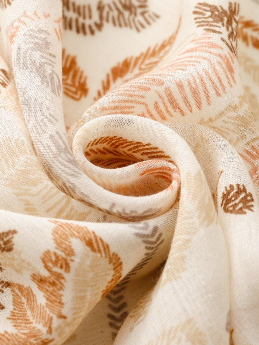 Scarvii - Boho Style Plant Floral Print Scarf - Chic & Fresh