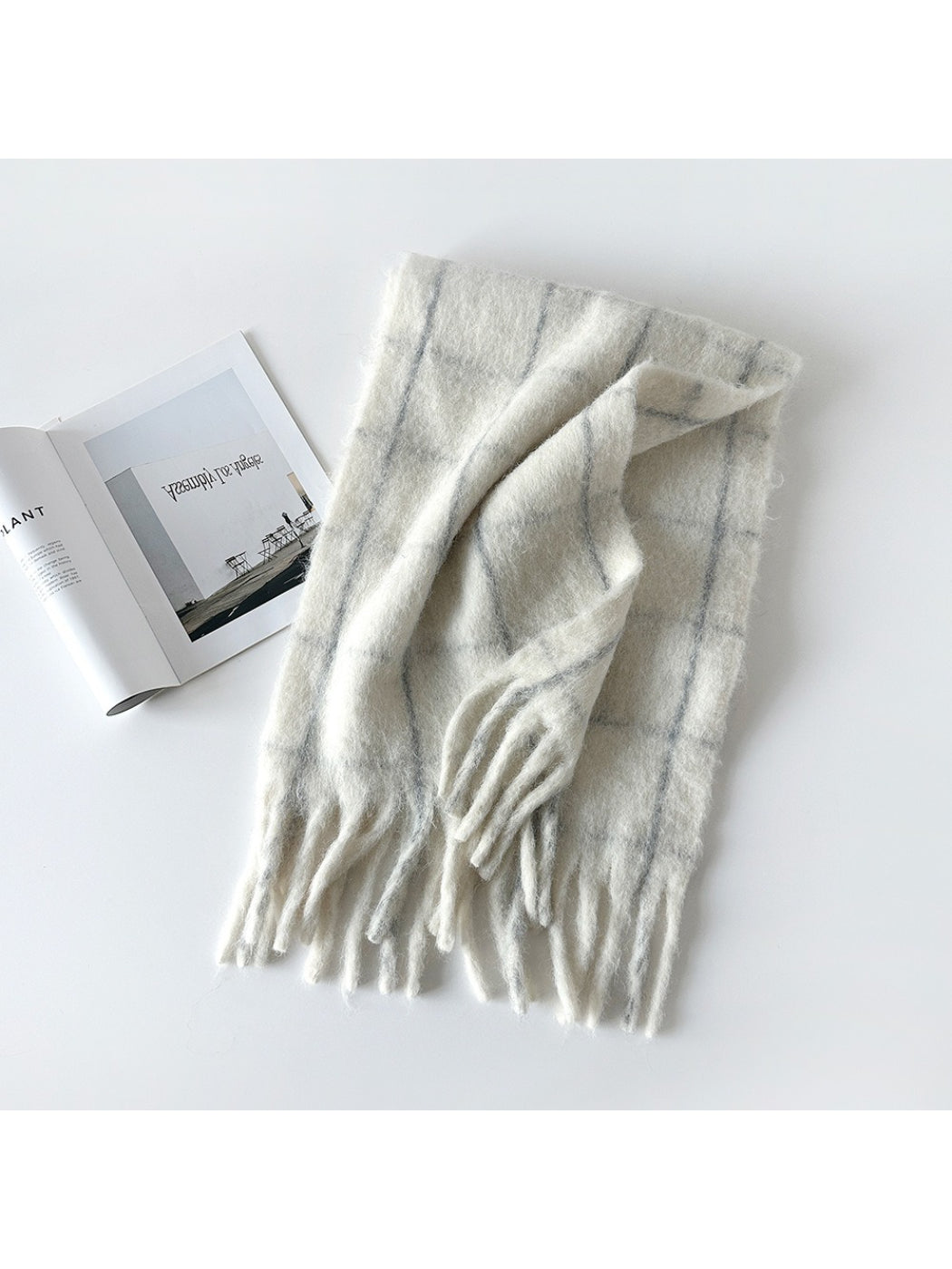 Scarvii - Soft Brushed Plaid Winter Scarf