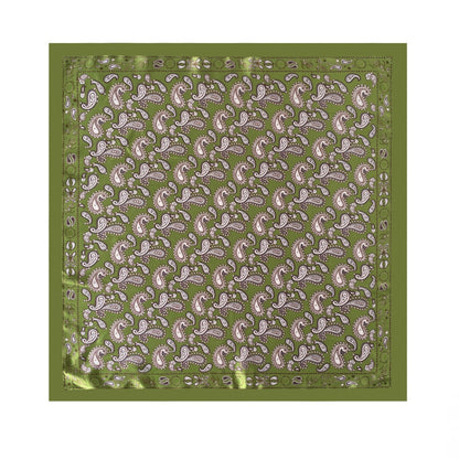Scarvii - Soft Vintage Paisley Printed Square Scarf