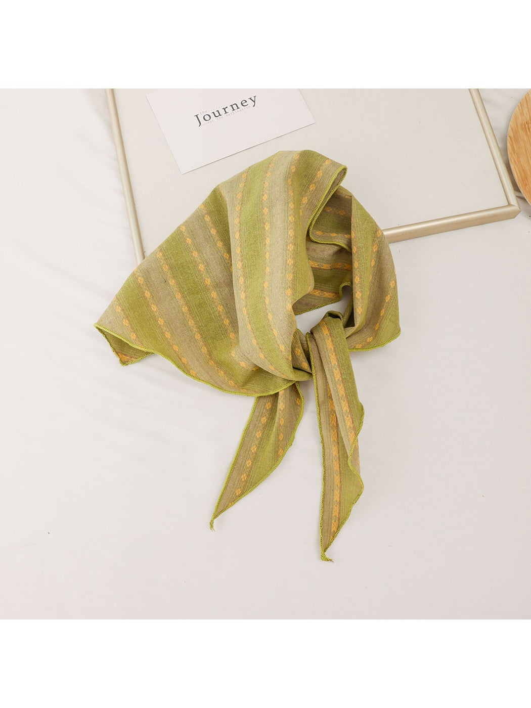 Scarvii - Pastel Floral Print Triangle Bandana