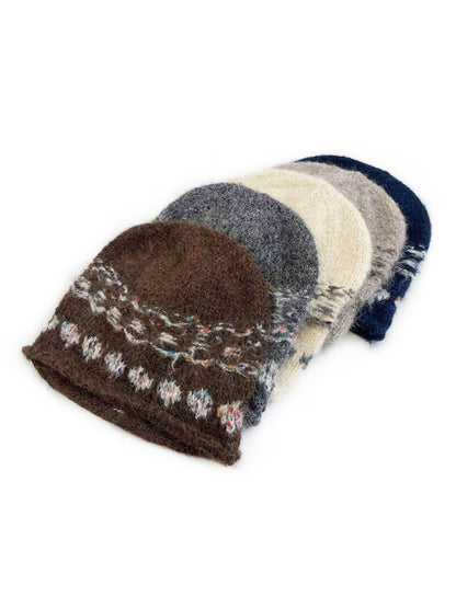 Haila - Vintage Jacquard Soft Knit Beanie