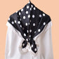 Scarvii - Vintage Polka Dot Silky Square Scarf