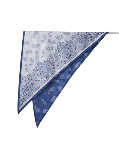 Scarvii - Paisley Double Sided Print Triangle Bandana
