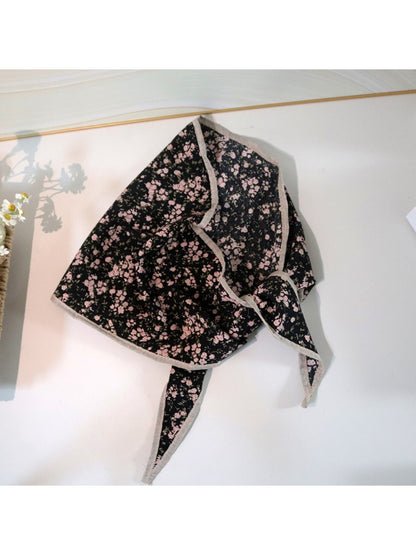 Scarvii - Floral Bandana Style Square Scarf