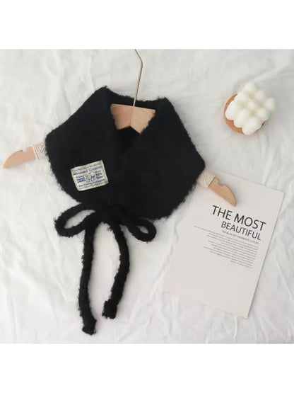 Scarvii - Soft Knit Tie Front Scarf