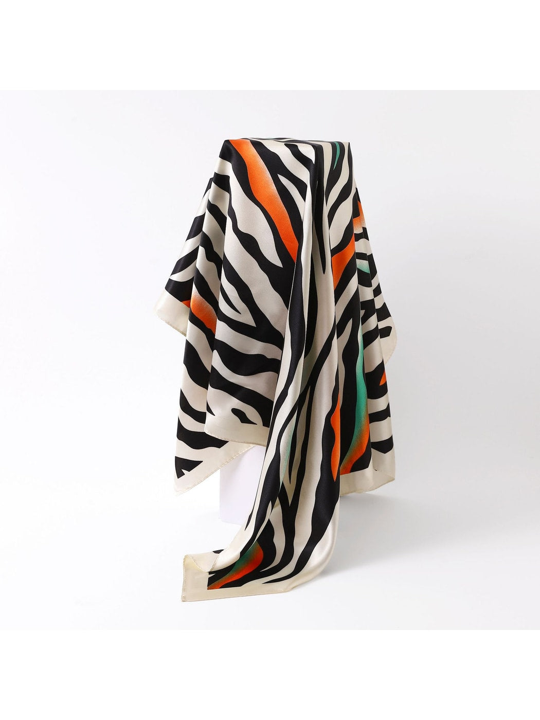 Scarvii - Zebra Print Geometric Square Scarf