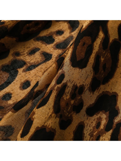 Scarvii - Leopard Print Fashion Scarf