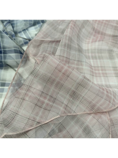 Scarvii - Simple Checked Decorative Scarf