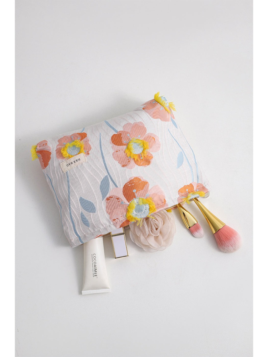 Cosbai - Poppy Bloom Cosmetic Bag