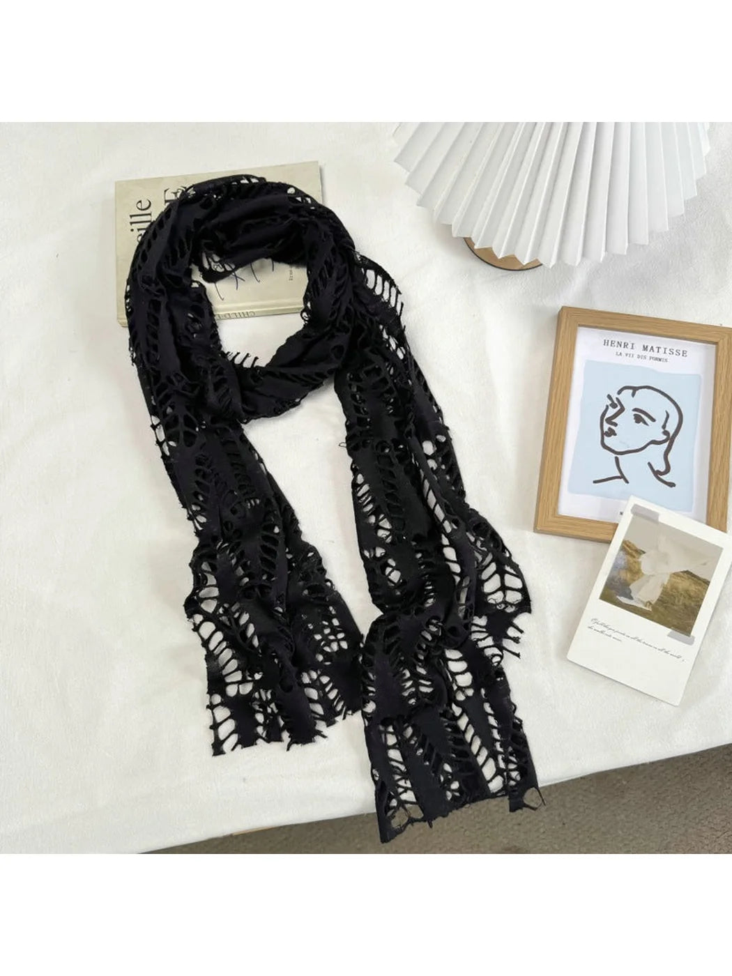 Scarvii - Gothic Openwork Lace Scarf
