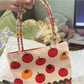 Cosbai – Canvas Tote Bag with Tomato Pattern