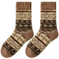 Rufia - Thick Bohemian Pattern Mid-Calf Socks - Soft & Warm
