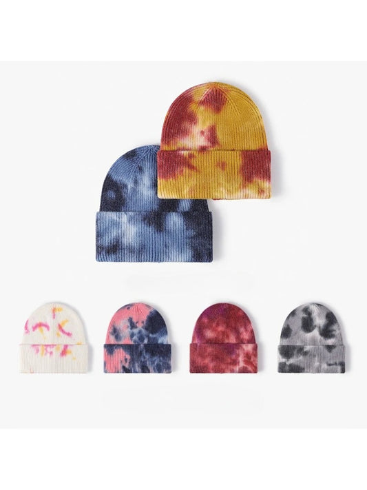 Haila - Tie-Dye Ribbed Cuffed Beanie