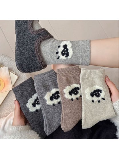 Rufia - Cozy Cute Lambs Women's Socks