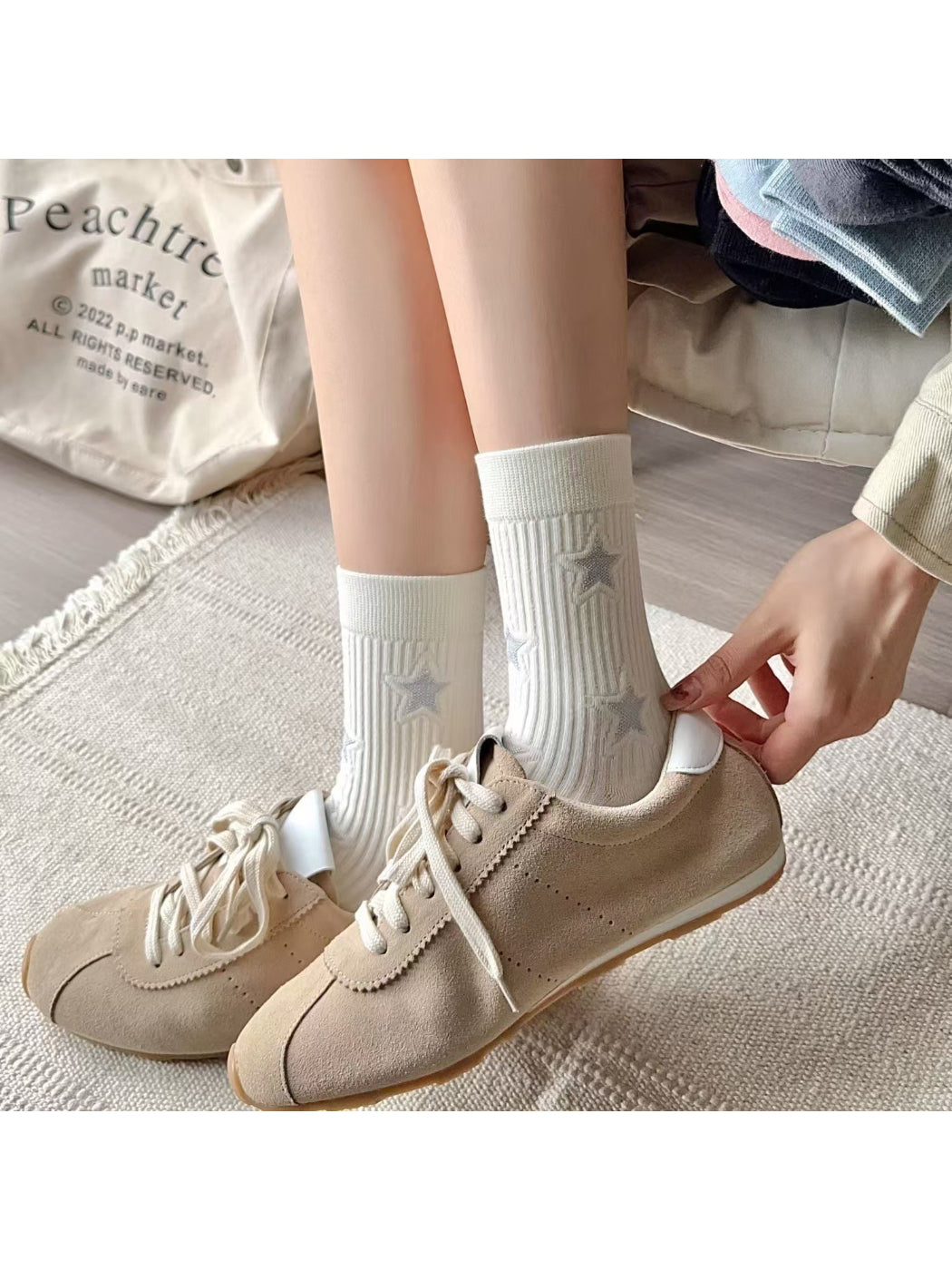 Rufia - Star Pattern Crew Socks product image 2