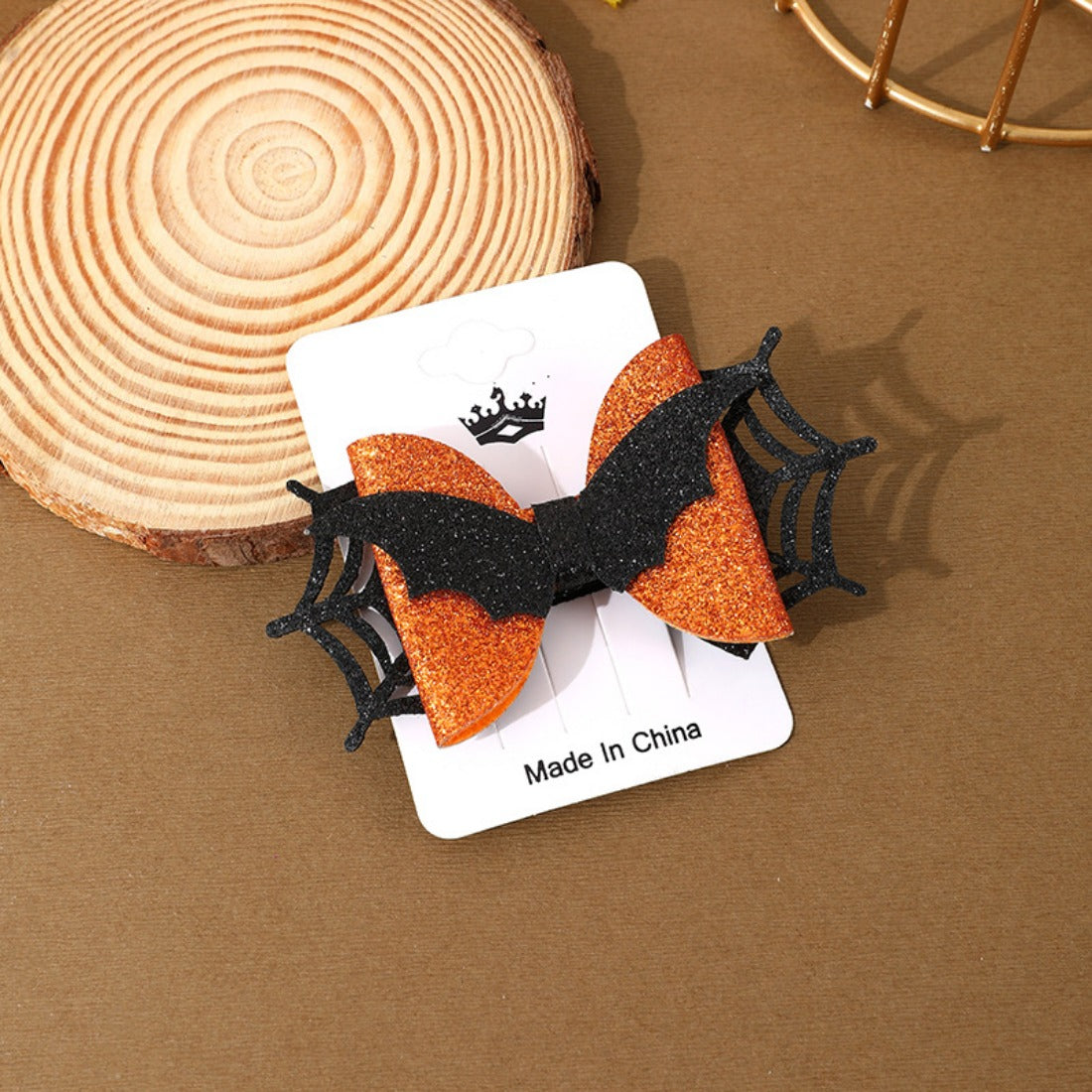 Hallo - Halloween Spider and Bat Hair Clip