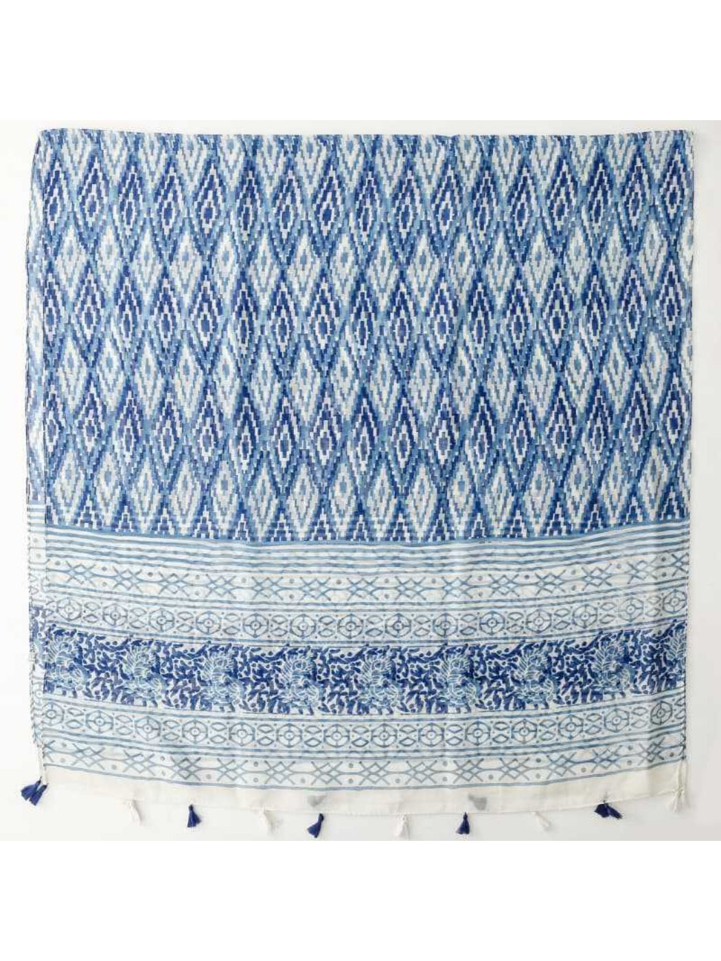 Scarvii - Modern Diamond Print Casual Scarf