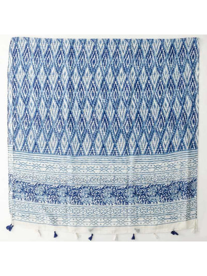 Scarvii - Modern Diamond Print Casual Scarf