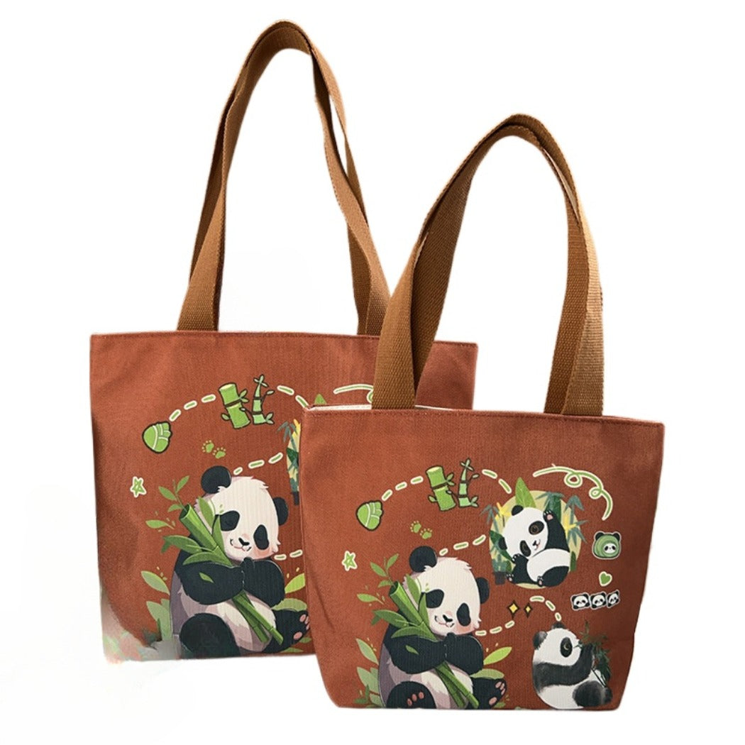 Cosbai - Panda Canvas Tote Bag - Durable & Playful  