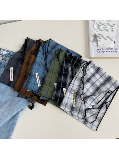 Scarvii Soft Plaid Everyday Headscarf