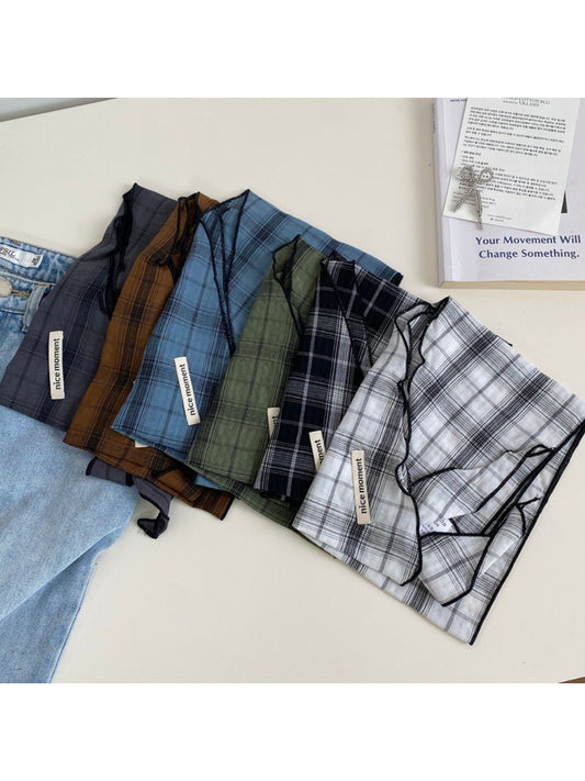 Scarvii Soft Plaid Everyday Headscarf