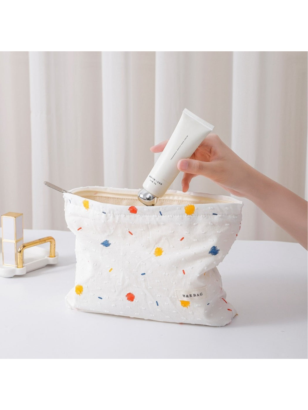 Cosbai - Color Dot Cosmetic Bag