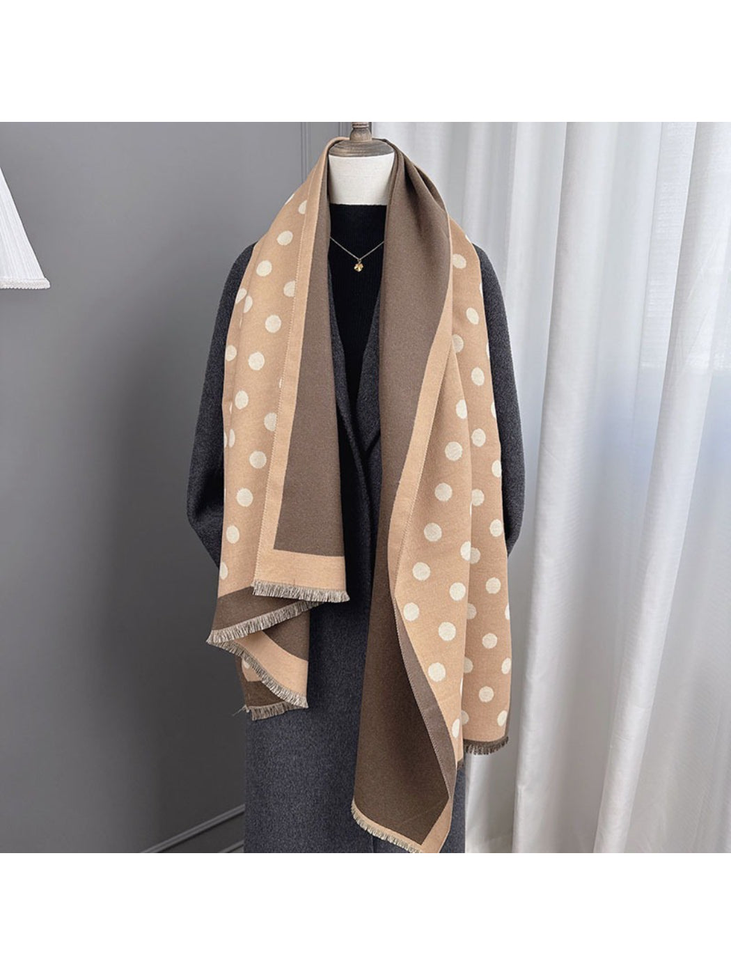 Scarvii - Soft Reversible Polka Dot Scarf