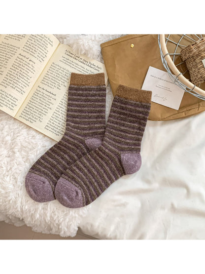 Rufia - Classic Striped Crew Socks