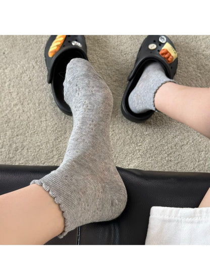 Rufia - Bow Detail Ruffle Ankle Socks