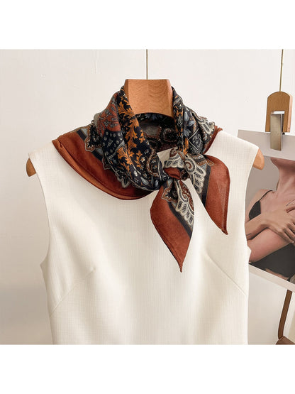 Scarvii Retro Geometric Print Fashion Square Scarf product image