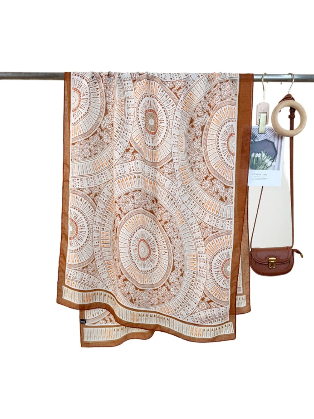 Scarvii - Geometric Print Scarf Shawl for Women