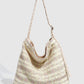 Cosbai - Rainbow Woven Single-shoulder Bag with Large Capacity