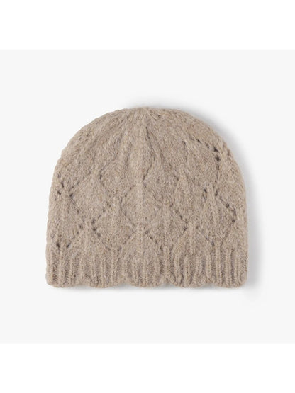 Haila - Diamond-Knit Textured Beanie