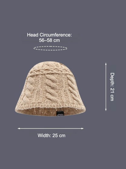 Haila - Cozy Knitted Bucket Hat for Women