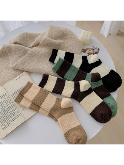 Rufia - Classic Wide Stripe Crew Socks