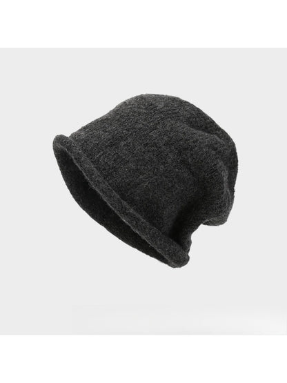 Haila - Winter Women's Rolled Brim Knitted Beanie