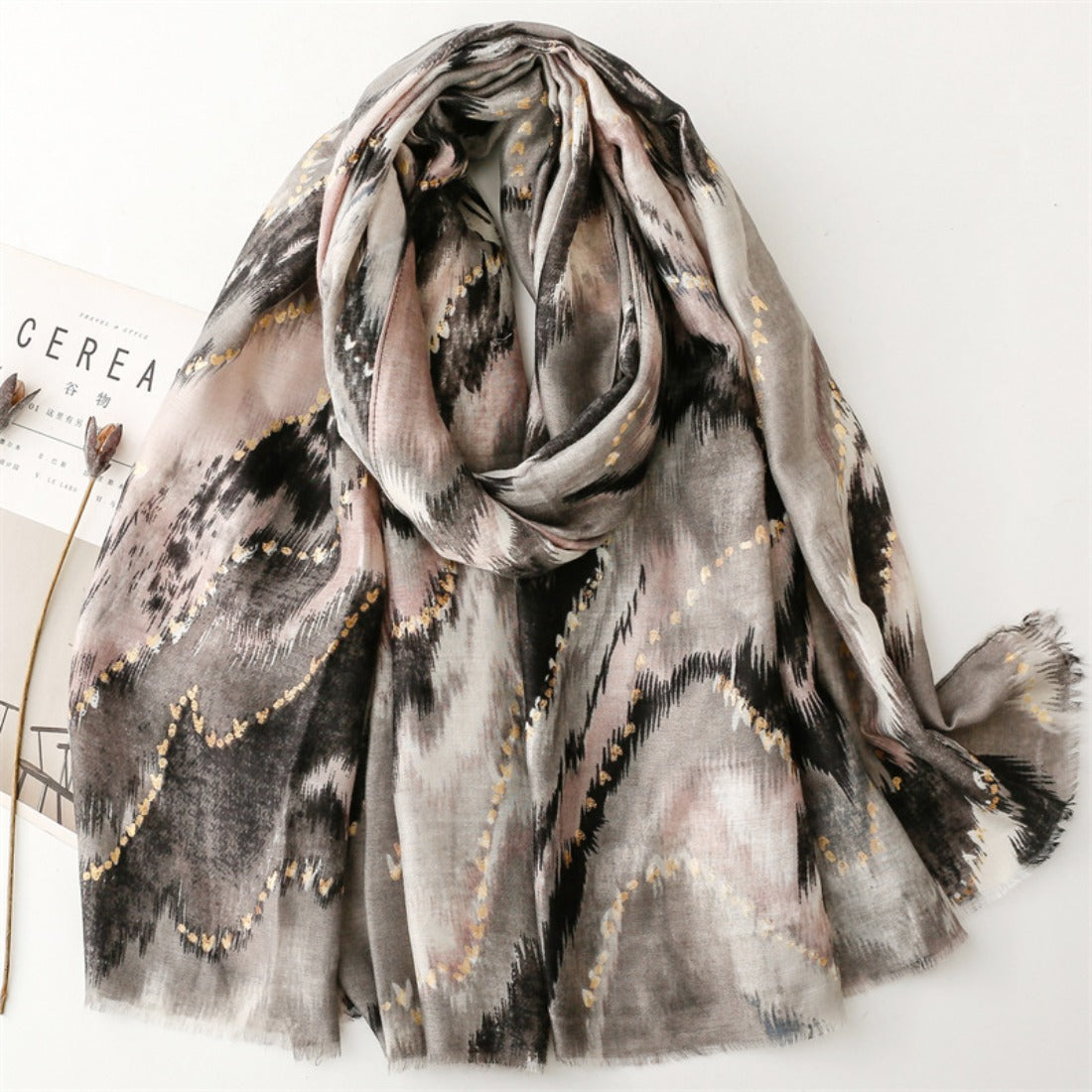 Scarvii - Foil-Printed Colorful Mountain Scarf