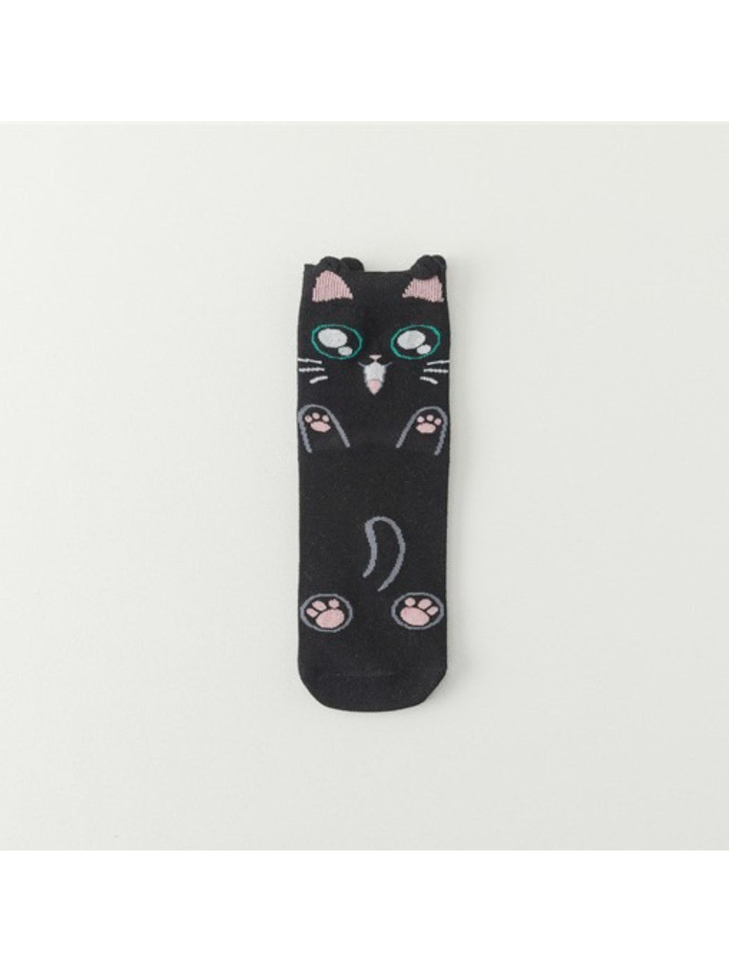 Rufia - Playful Kitty Faces Crew Socks