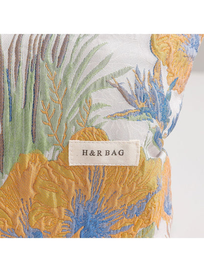 Cosbai - Retro Floral Everyday Handheld Clutch Bag