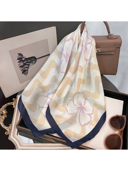 Scarvii Tropical Hibiscus Square Scarf