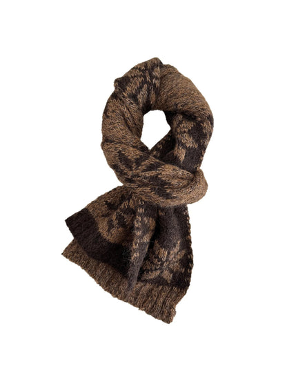 Scarvii - Nordic Snowflake Knit Scarf
