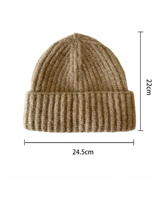 Haila - Winter Unisex Solid Color Knitted Beanie