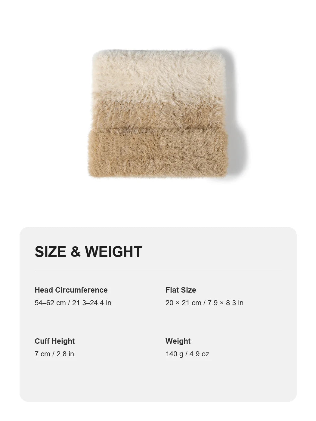 Haila - Fuzzy Gradient Knit Beanie