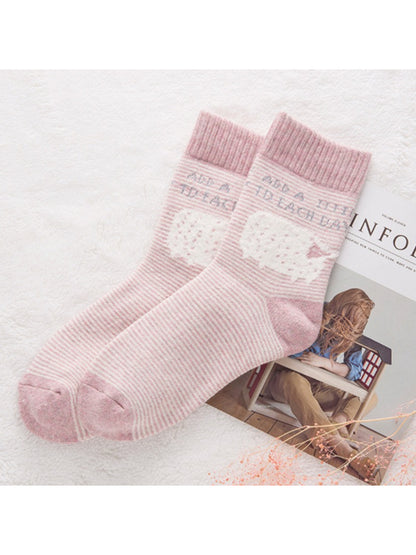 Rufia - Mixed Pattern Knit Crew Socks product image 8