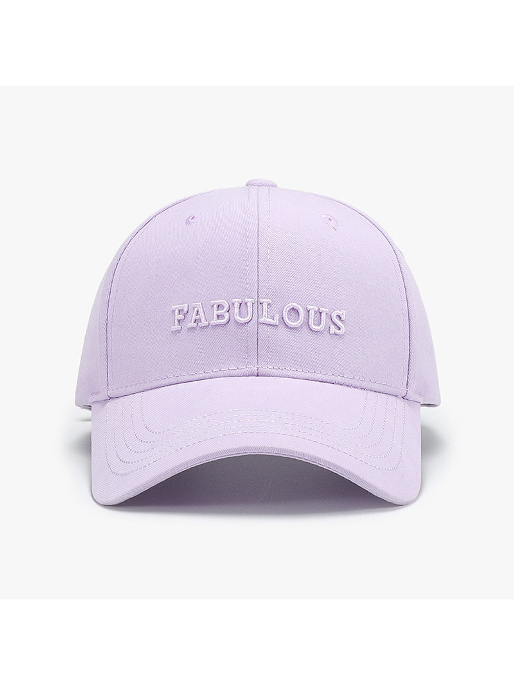 Haila - Adjustable Letter Detail Baseball Cap Hat