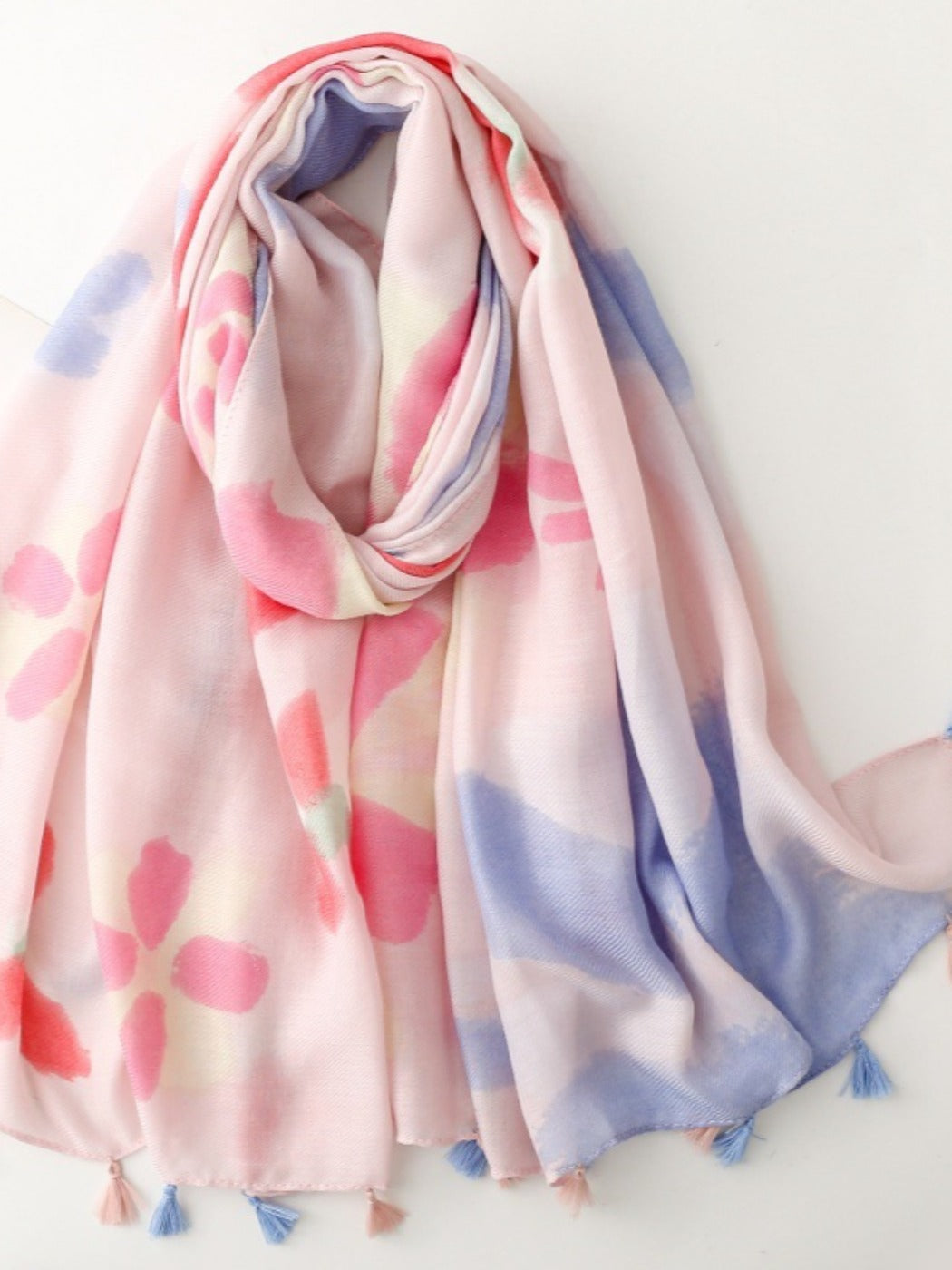 Scarvii - Elegant Floral Print Scarf & Shawl