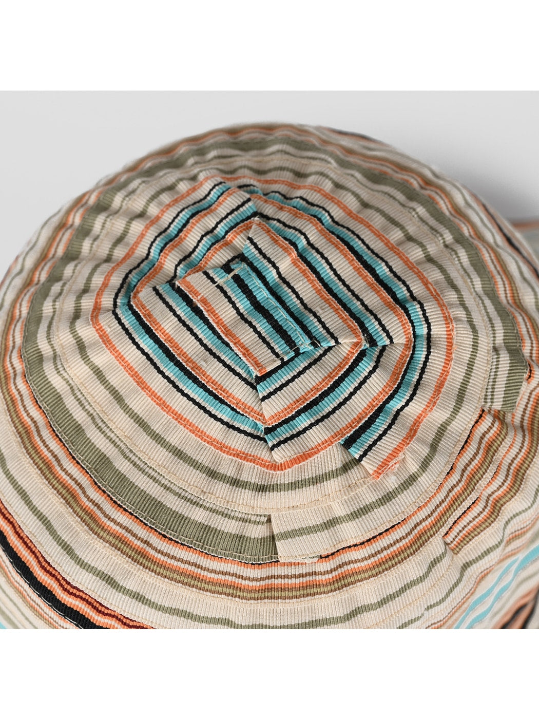 Haila - Colorful Striped Wide Brim Bucket Hat