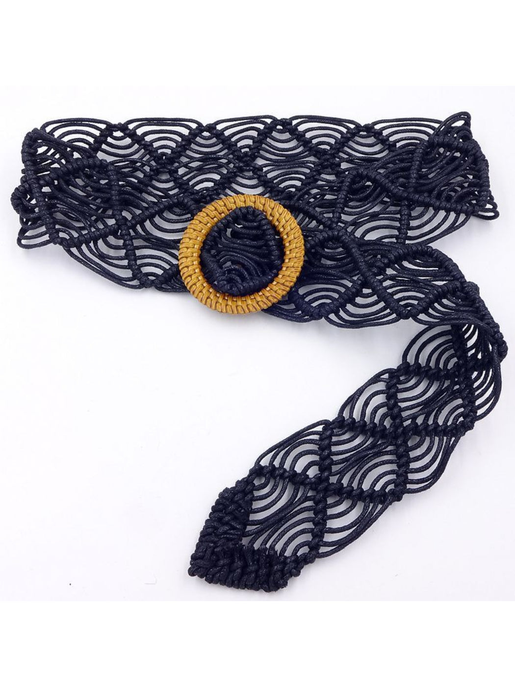 Beco Woven Waist Belt showing woven texture